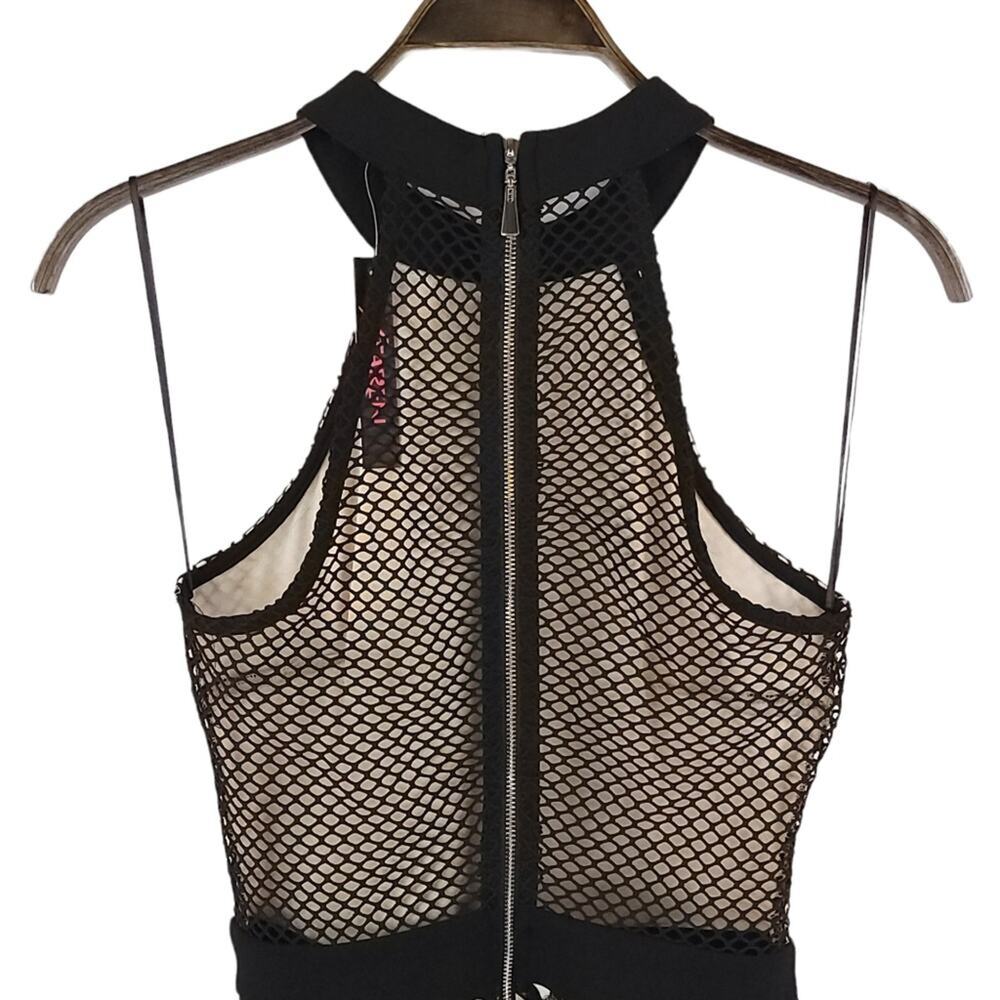 Xtaren Mesh Net High Neck Dress Cocktail Party - Picture 6 of 11